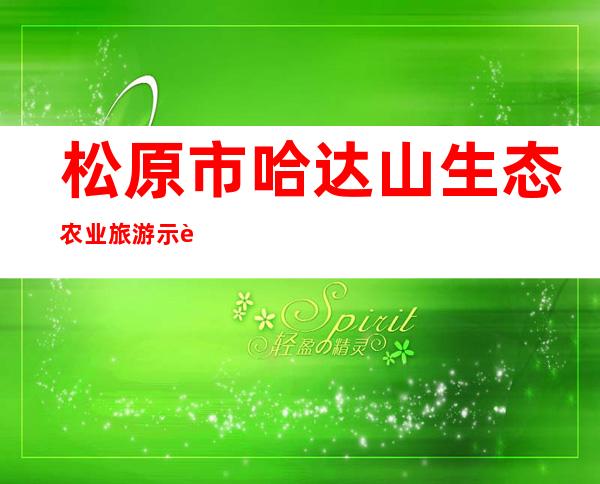 松原市哈达山生态农业旅游示范区洪波花生产供销专业合作社